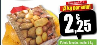 Unide Supermercados Patata lavada, malla 3 kg oferta