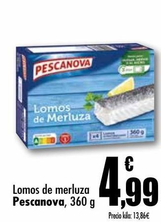 Unide Supermercados Lomos de merluza pescanova oferta