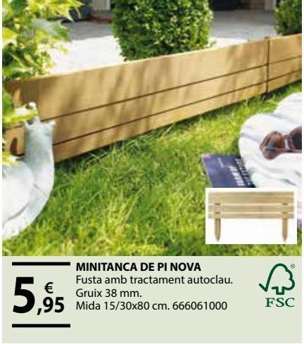 Fes Més Bordura de madera oferta