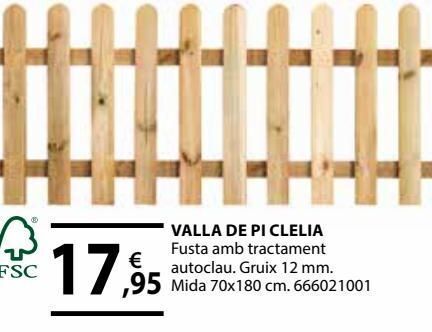 Fes Més Valla de madera oferta