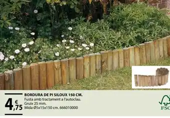 Fes Més Bordura de madera oferta