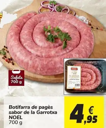 Carrefour Botifarra de pagés sabor de la garrotxa noel oferta