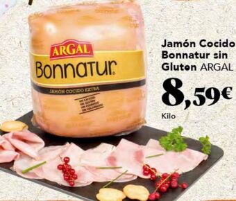 Gadis Jamón cocido bonnatur sin gluten argal oferta