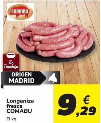 Carrefour Longaniza fresca comabu oferta