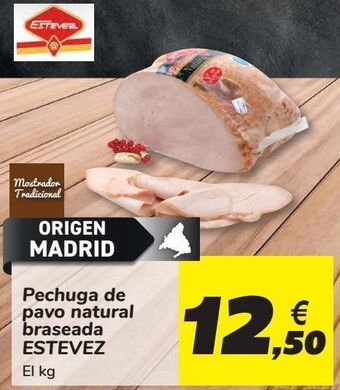 Carrefour Pechuga de pavo natural braseada estevez oferta