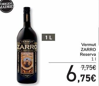 Carrefour Vermut zarro reserva oferta