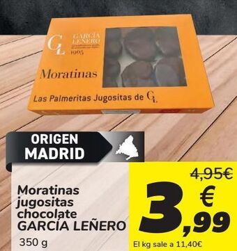 Carrefour Moratinas jugositas chocolate garcía leñero oferta