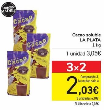 Carrefour Cacao soluble la plata oferta