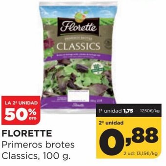 Alimerka Florette Primeros Brotes Classics, 100 g. oferta