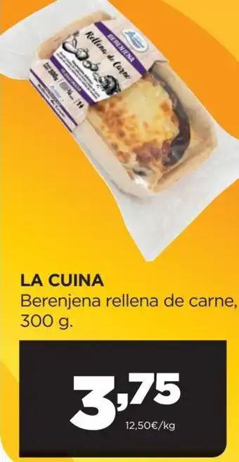 Alimerka La Cuina Berenjena Rellena de Carne, 300 g. oferta