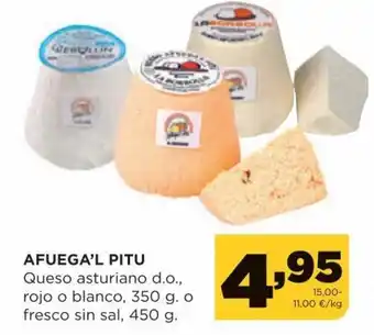 Alimerka Afuega'l Pitu Queso Asturiano d.o., Rojo o Blanco, 350 g o Fresco Sin Sal, 450 g. oferta