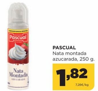 Alimerka Pascual Nata montada azucarada, 250 g oferta