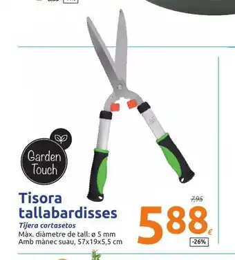 Action Tisora tallabardisses Tijera cortasetos Ø 5mm , 57 x 19 x 5,5 cm oferta