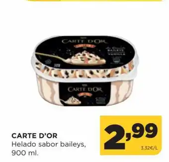 Alimerka Carte D'or Helado sabor baileys, 900 ml oferta