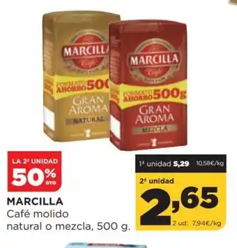 Alimerka Marcilla Café molido natural o mezcla, 500g oferta
