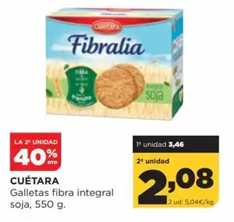 Alimerka Cuétara Galletas fibra integral soja 550g oferta