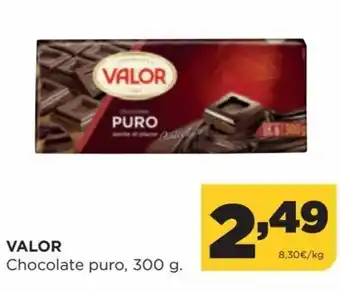 Alimerka Valor Chocolate puro, 300g oferta