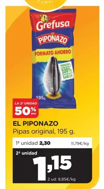 Alimerka El Piponazo Pipas original, 195 g oferta