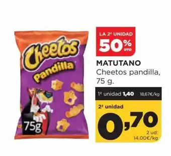Alimerka Cheetos Matutano pandilla 75g oferta