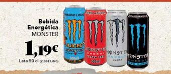Gadis Bebida energética monster oferta