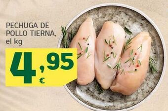 HiperDino Pechuga de pollo tierna. el kg oferta