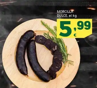 HiperDino Morcilla dulce, el kg oferta