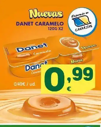 HiperDino Danet caramelo 120gx2 oferta
