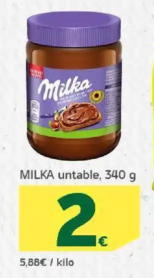 HiperDino Milka untable, 340 g oferta