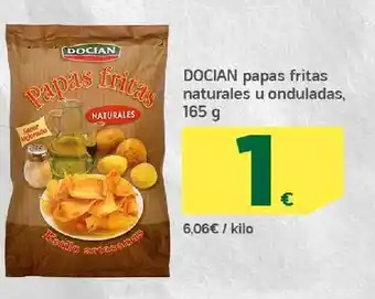 HiperDino Docian papas fritas naturales u onduladas, 165 g oferta