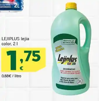 HiperDino Lejiplus lejía color, 2 l oferta