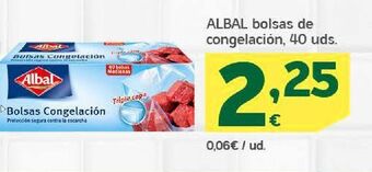 HiperDino Albal bolsas de congelación, 40 uds. oferta