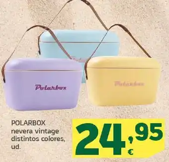 HiperDino Polarbox nevera vintage distintos colores, ud oferta