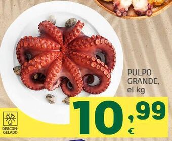 HiperDino Pulpo grande, el kg oferta
