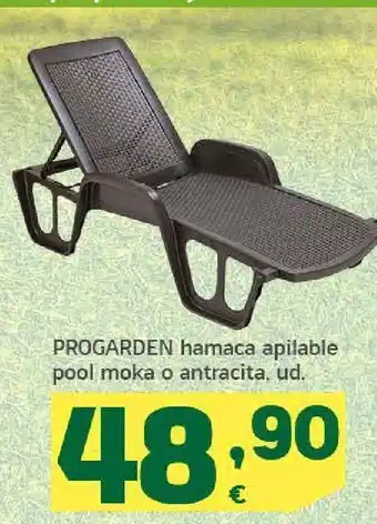HiperDino Progarden hamaca apilable pool moka o antracita, ud. oferta