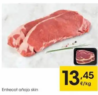 Eroski Entrecot de añojo skin oferta