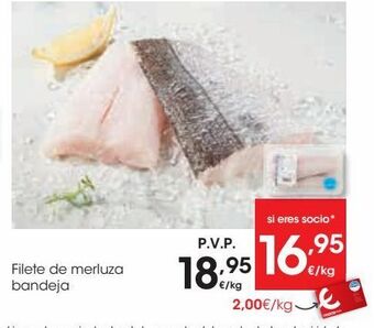 Eroski Filete de merluza bandeja oferta