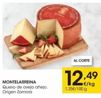 Eroski Montelarreina queso de oveja añejo. origen zamora oferta