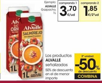 Eroski Los productos alvalle señalizados oferta