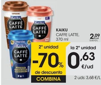 Eroski Kaiku caffe latte oferta