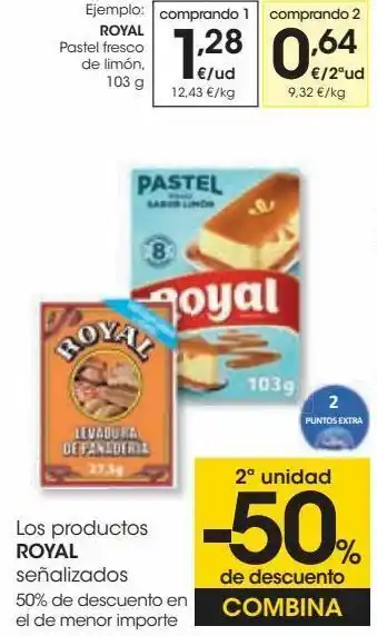 Eroski Los productos royal señalizados oferta