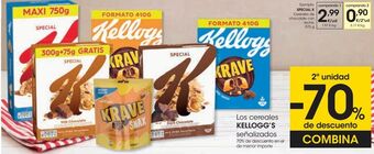 Eroski Los cereales kellogg´s señalizados oferta