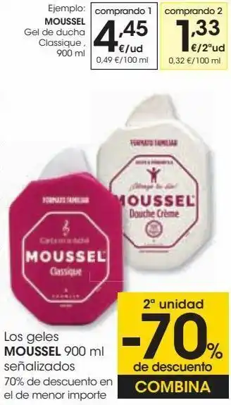 Eroski Moussel gel de ducha classique oferta
