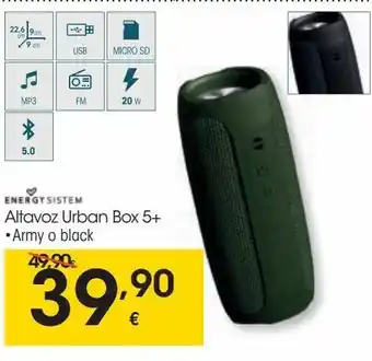 Eroski Altavoz urban box 5+ oferta