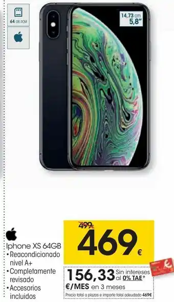 Eroski Iphone xs oferta