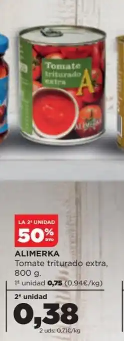Alimerka Alimerka tomate triturado extra 800g oferta