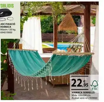 Fes Més Hamaca Serrells Joc Fixació Hamaca oferta
