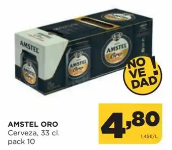 Alimerka Amstel Oro Cerveza, 33 cl. Pack 10 oferta