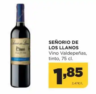 Alimerka Señorio de los Llanos Vino Valdepeñas, Tinto, 75 cl. oferta