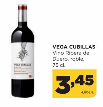 Alimerka Vega Cubillas Vino Ribera del Duero, Roble, 75 cl. oferta