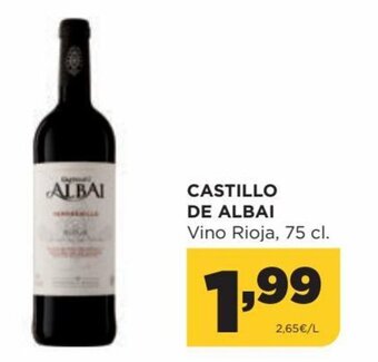 Alimerka Castillo de Albai Vino Rioja, 75 cl. oferta